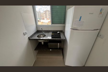 Quarto - Cozinha de apartamento para alugar com 1 quarto, 14m² em Vila São Pedro, Santo André