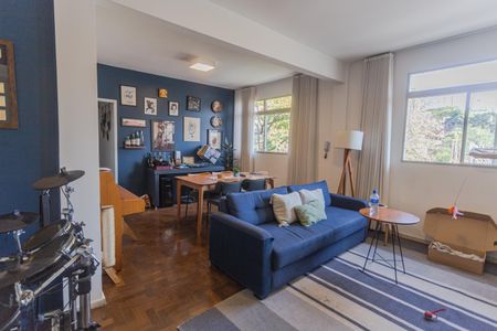 Sala de apartamento à venda com 3 quartos, 102m² em Santo Antônio, Belo Horizonte