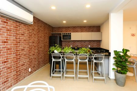 Studio para alugar com 26m², 1 quarto e sem vaga Studio para alugar com 26m², 1 quarto e sem vagaÁrea comum - Salão de festas