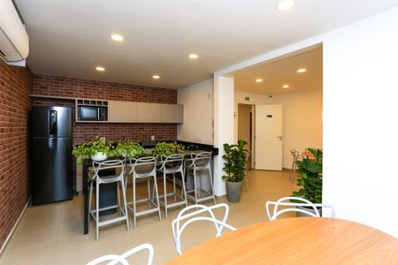 Studio para alugar com 26m², 1 quarto e sem vaga Studio para alugar com 26m², 1 quarto e sem vagaÁrea comum - Salão de festas