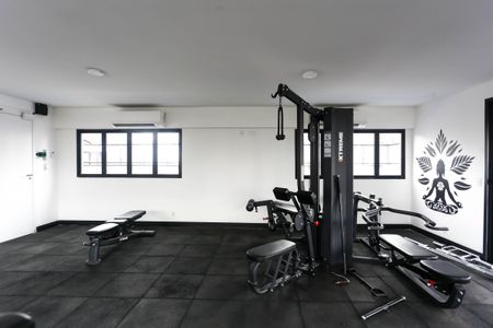 Studio para alugar com 26m², 1 quarto e sem vaga Studio para alugar com 26m², 1 quarto e sem vagaÁrea comum - Academia