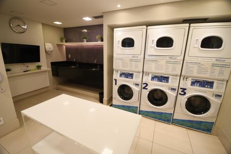 Studio à venda com 46m², 1 quarto e 1 vagaLavanderia