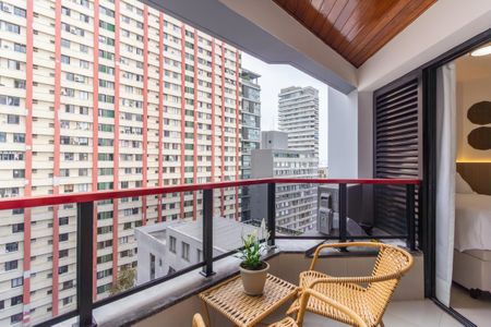 Varanda de apartamento para alugar com 1 quarto, 40m² em Cerqueira César, São Paulo