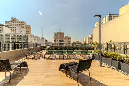 Studio para alugar com 25m², 1 quarto e sem vagaTerraço