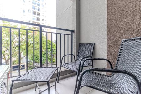 Varanda de kitnet/studio para alugar com 1 quarto, 25m² em Santa Cecilia, São Paulo