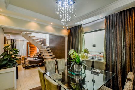 Sala de Jantar de casa à venda com 3 quartos, 400m² em Jardim Marek, Santo André