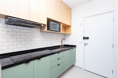 Cozinha de apartamento para alugar com 1 quarto, 30m² em Consolação, São Paulo