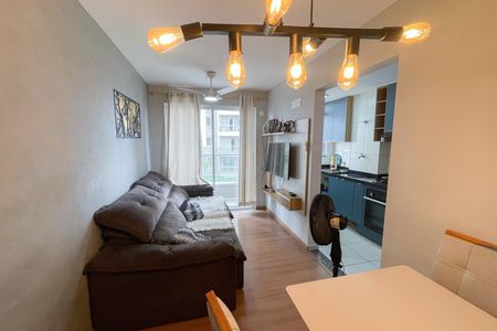 Sala de apartamento para alugar com 2 quartos, 44m² em Chácaras Rio-petrópolis, Duque de Caxias