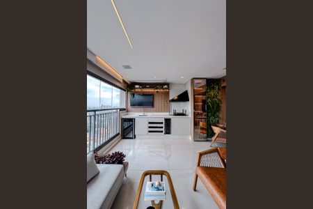 Varanda da Sala de apartamento à venda com 3 quartos, 129m² em Alto da Mooca, São Paulo