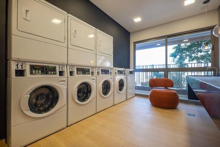 Studio para alugar com 27m², 1 quarto e sem vaga Studio para alugar com 27m², 1 quarto e sem vagaLavanderia