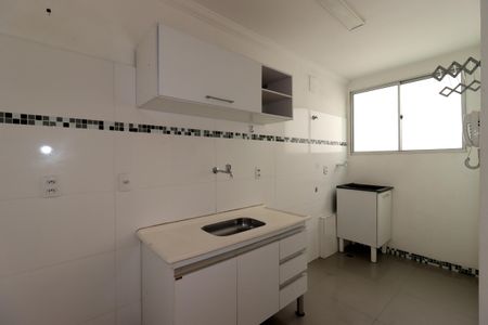 Cozinha de apartamento à venda com 2 quartos, 50m² em Vila Homero Thon, Santo André