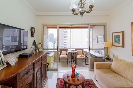 Sala de Estar de apartamento à venda com 2 quartos, 81m² em Jardim das Acacias, São Paulo