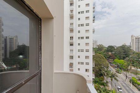 Sacada da Sala de apartamento para alugar com 1 quarto, 57m² em Vila Andrade, São Paulo
