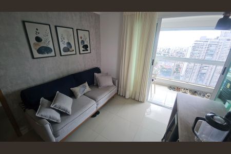 Sacada Sala/Cozinha de apartamento para alugar com 1 quarto, 45m² em Setor Bueno, Goiânia