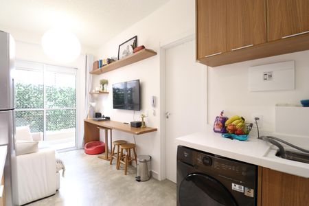 Sala/Cozinha de apartamento para alugar com 1 quarto, 33m² em Parque Industrial Tomas Edson, São Paulo