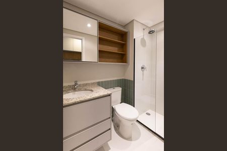 Banheiro de kitnet/studio à venda com 1 quarto, 25m² em Santa Efigênia, São Paulo