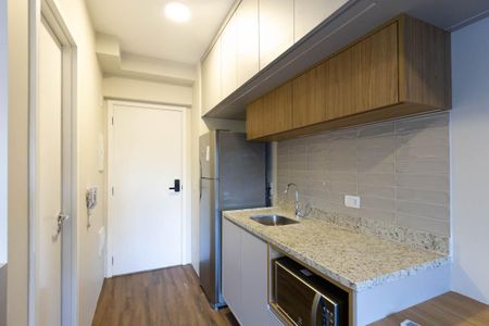Cozinha de kitnet/studio à venda com 1 quarto, 25m² em Santa Efigênia, São Paulo