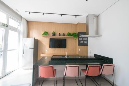 Área comum de kitnet/studio para alugar com 1 quarto, 27m² em Campo Belo, São Paulo