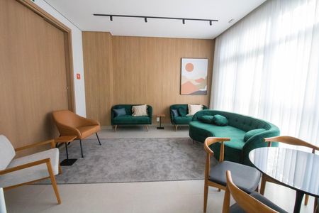 Área comum de kitnet/studio para alugar com 1 quarto, 27m² em Campo Belo, São Paulo
