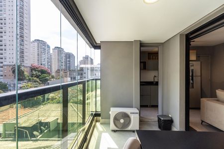 Varanda de apartamento para alugar com 1 quarto, 45m² em Pompeia, São Paulo