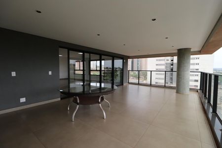 Sacada da Sala de apartamento para alugar com 4 quartos, 295m² em Bonfim Paulista, Ribeirão Preto