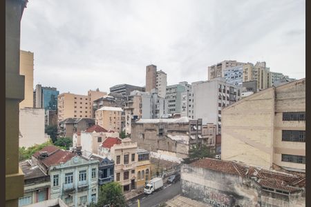 Vista Sala de apartamento à venda com 2 quartos, 45m² em Centro Histórico, Porto Alegre