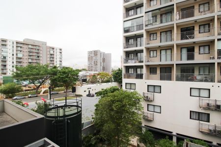 Vista da Varanda de kitnet/studio à venda com 1 quarto, 22m² em Indianópolis, São Paulo