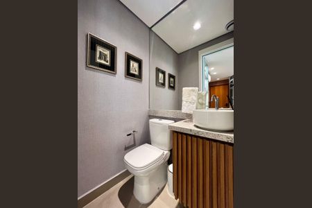 Lavabo de apartamento para alugar com 1 quarto, 49m² em Nova Campinas, Campinas