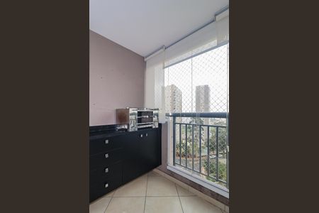 Varanda da Sala de apartamento para alugar com 2 quartos, 47m² em Vila Andrade, São Paulo