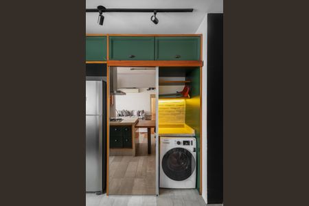 Sala/Cozinha de apartamento para alugar com 2 quartos, 80m² em Itaim Bibi, São Paulo