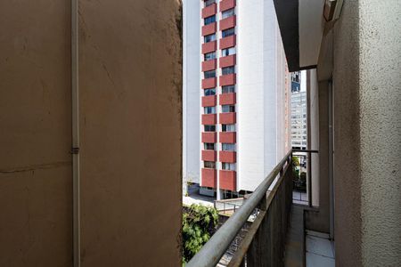 Sacada da Sala de apartamento para alugar com 1 quarto, 45m² em Bela Vista, São Paulo