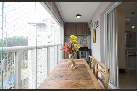 Varanda da Sala de apartamento para alugar com 3 quartos, 90m² em Vila Andrade, São Paulo