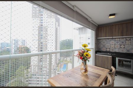 Varanda da Sala de apartamento para alugar com 3 quartos, 90m² em Vila Andrade, São Paulo