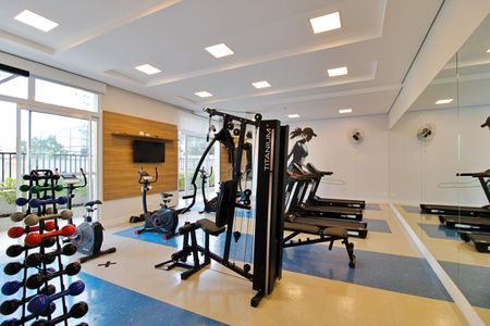 Apartamento para alugar com 58m², 2 quartos e 2 vagasÁrea comum - Academia