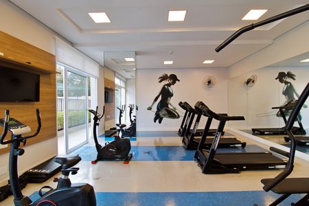 Apartamento para alugar com 58m², 2 quartos e 2 vagasÁrea comum - Academia