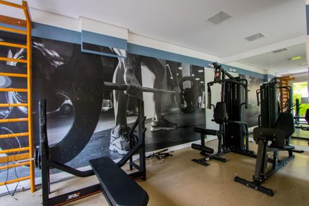 Área comum - Academia de apartamento para alugar com 2 quartos, 44m² em Parque Sao Vicente, Santo André