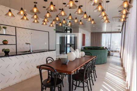 Studio à venda com 27m², 1 quarto e sem vagaÁrea Gourmet