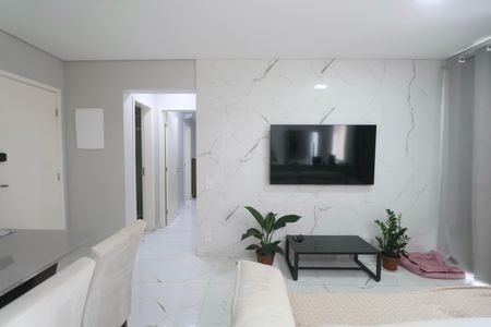 Sala de apartamento para alugar com 2 quartos, 140m² em Loteamento Joao Batista Juliao, Guarujá