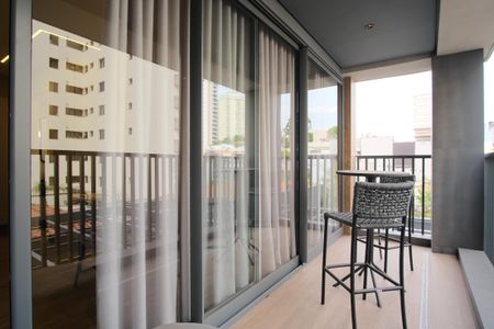 Studio para alugar com 38m², 1 quarto e sem vagaVaranda