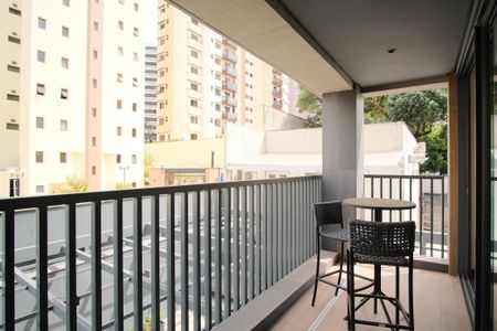 Studio para alugar com 38m², 1 quarto e sem vagaVaranda