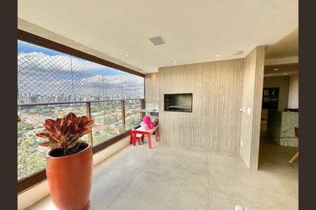 Varanda gourmet de apartamento à venda com 3 quartos, 145m² em Campo Belo, São Paulo
