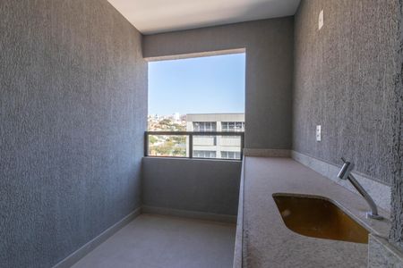 Varanda da Sala de apartamento à venda com 2 quartos, 59m² em Estoril, Belo Horizonte