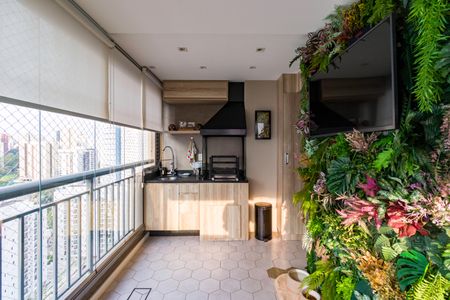 Varanda da Sala de apartamento à venda com 2 quartos, 81m² em Vila Andrade, São Paulo