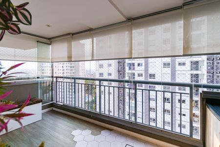 Varanda da Sala de apartamento à venda com 2 quartos, 81m² em Vila Andrade, São Paulo