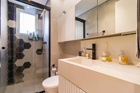 Apartamento à venda com 81m², 2 quartos e 2 vagasBanheiro Social