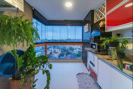 Varanda Gourmet de apartamento à venda com 2 quartos, 70m² em Vila Curuçá, Santo André