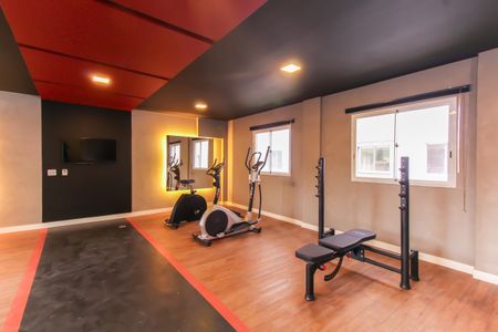 Apartamento para alugar com 34m², 2 quartos e sem vaga Apartamento para alugar com 34m², 2 quartos e sem vagaÁrea comum - Academia