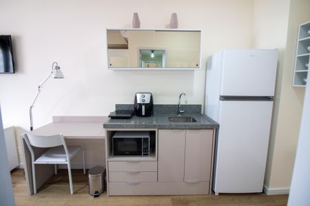 Studio para alugar com 24m², 1 quarto e sem vaga Studio para alugar com 24m², 1 quarto e sem vagaCozinha