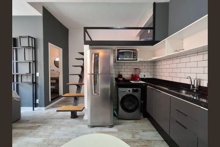 Studio à venda com 32m², 1 quarto e sem vagaCozinha 