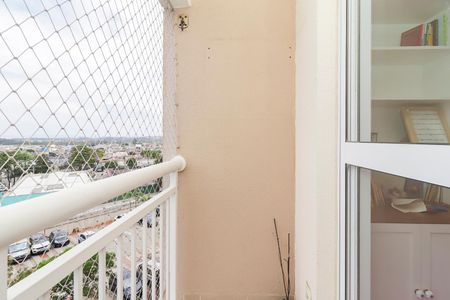 Varanda da Sala de apartamento para alugar com 2 quartos, 47m² em Jardim das Oliveiras, São Paulo